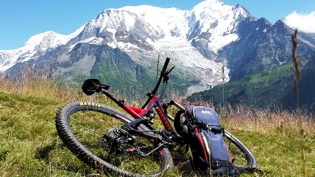 Vue sur le Mont-Blanc depuis le Prarion