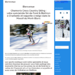 Site web hiver ski de fond